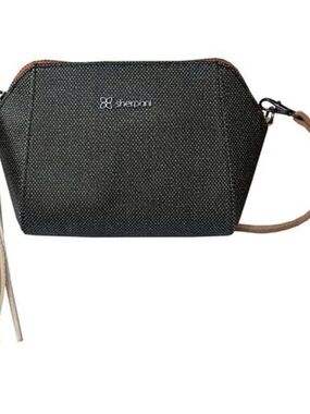 NWOT Anthropologie Handpainted Sherpani Vibe Crossbody/Wristlet In Blackstone